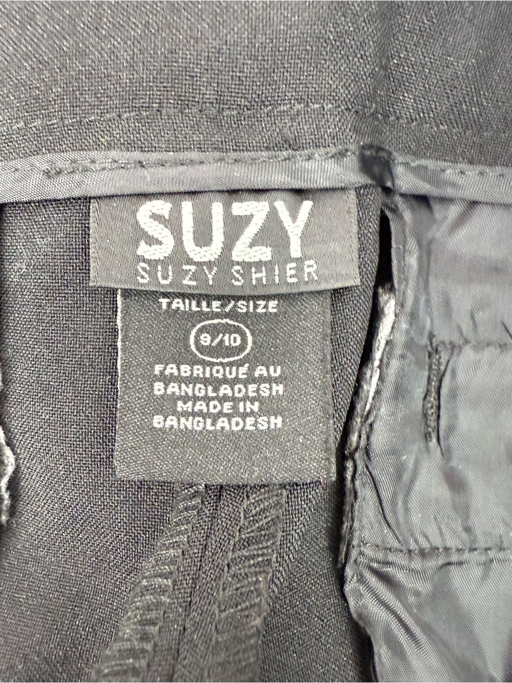 Suzy Shier pants buttons Black Dress Pants flare leg brand new with tags classic - Picture 13 of 15
